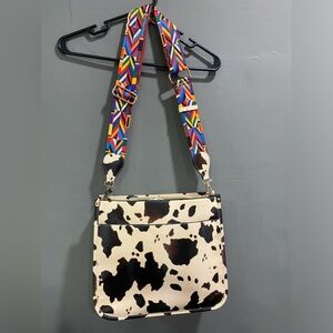 Cow-print Purse